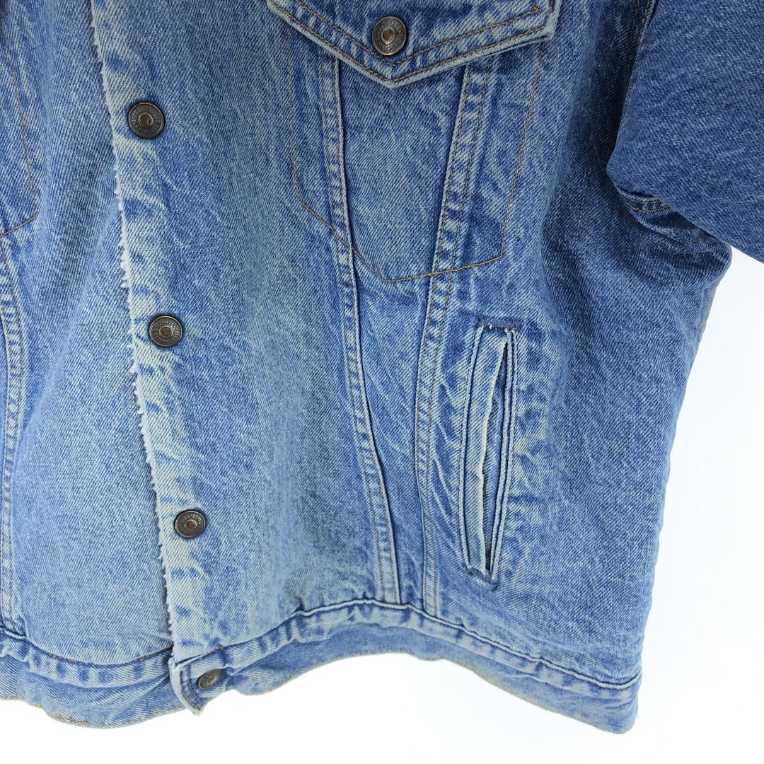 80s~90'S Levi's 70609-0214 denim fleece jacket made in USA, men's size L, vintage /eaa503831