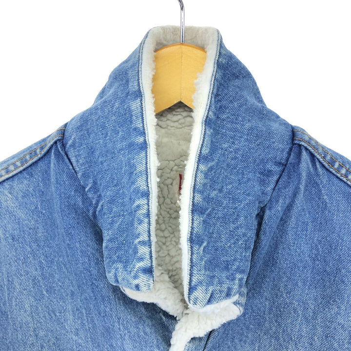 80s~90'S Levi's 70609-0214 denim fleece jacket made in USA, men's size L, vintage /eaa503831