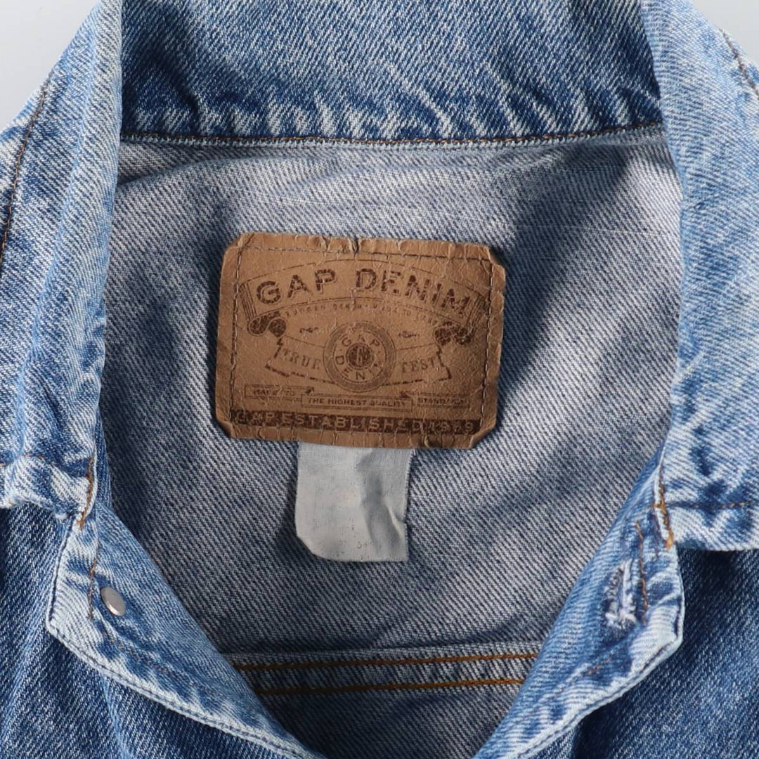 90'S GAP DENIM Old GAP denim jacket G-jacket Men's L size Vintage / eaa503900