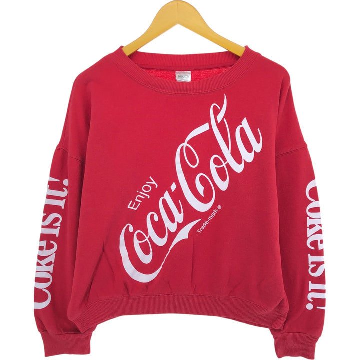 COCA-COLA Coca-Cola Advertising Sweatshirt Trainer Women's L size / eaa503916