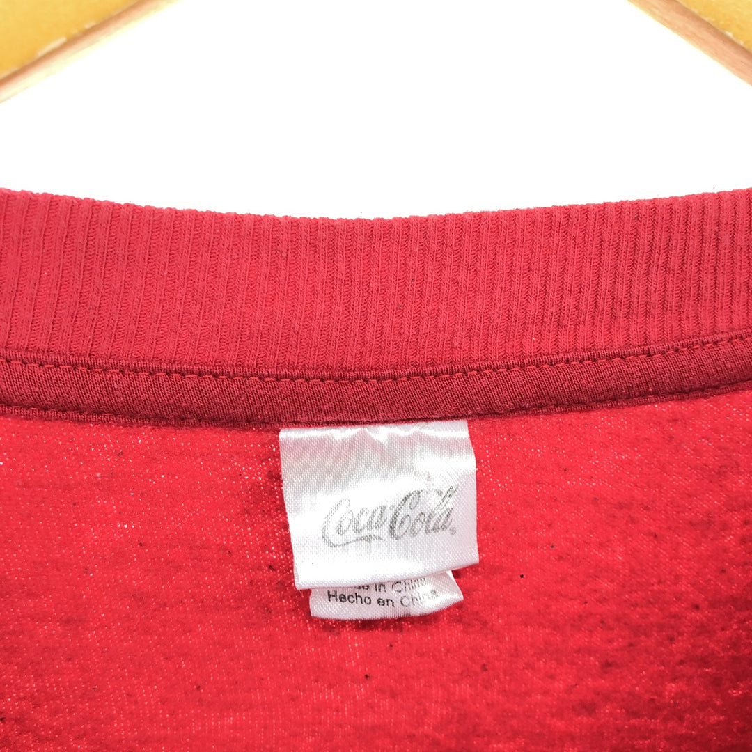 COCA-COLA Coca-Cola Advertising Sweatshirt Trainer Women's L size / eaa503916