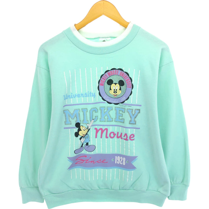 90'S THE WALT DISNEY COMPANY Mickey Mouse character sweatshirt, made in USA, women's size M /eaa503921