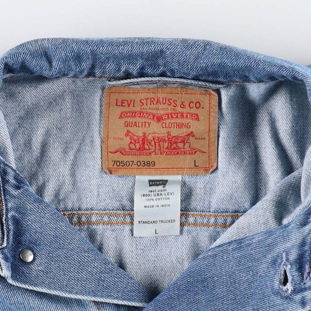 00'S Levi's 70507-0389 denim jacket, G-jacket, men's size L / eaa503952