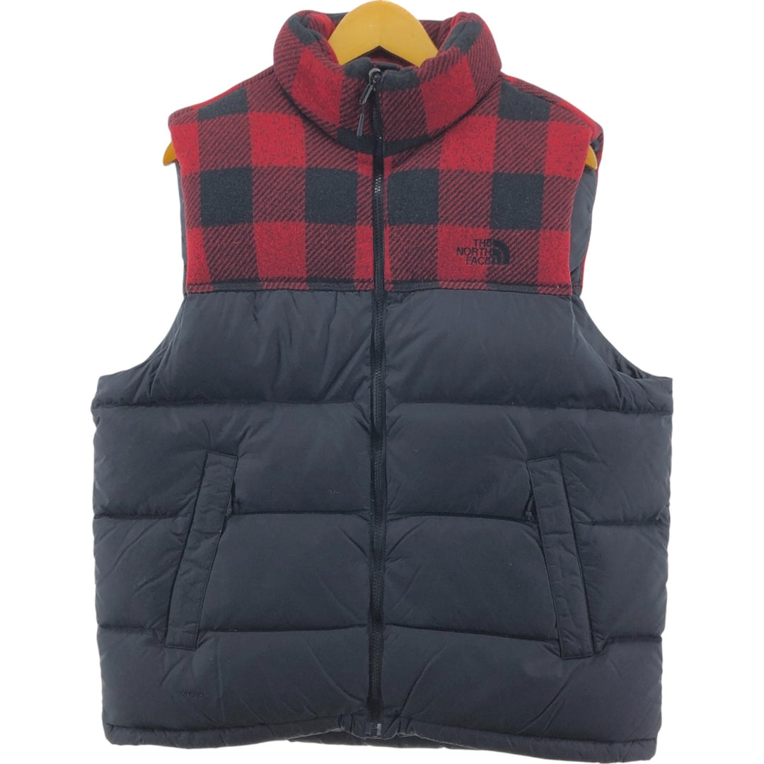 THE NORTH FACE Check Pattern 700 Fill Power Goose Down Vest Men's L size / eaa503957