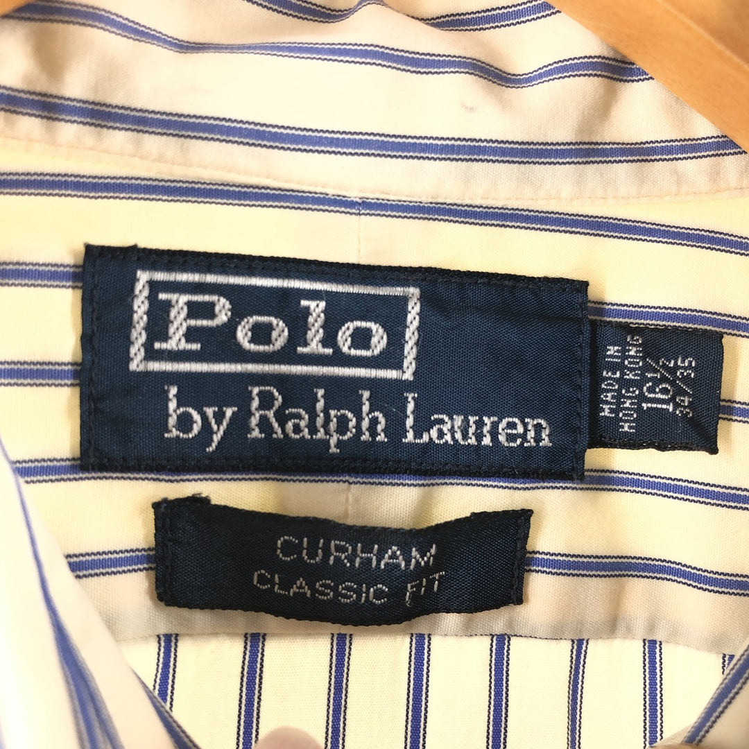 Ralph Lauren POLO by Ralph Lauren CURHM CLASSIC FIT long sleeve cotton striped shirt men's XL equivalent /eaa503995