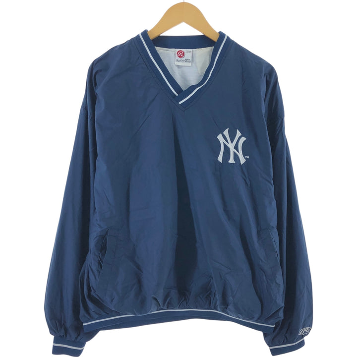 90'S Rawlings MLB New York Yankees V-neck warm-up pullover, men's XXL equivalent / eaa503999