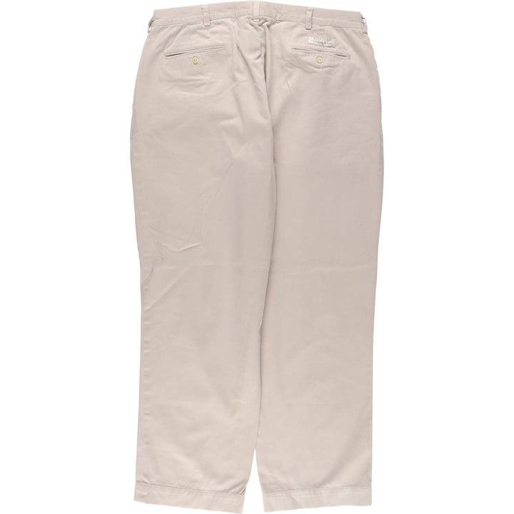 Ralph Lauren POLO by Ralph Lauren Two-pleat Chino Pants for Men, W37 cotton Beige type Vintage Second Hand