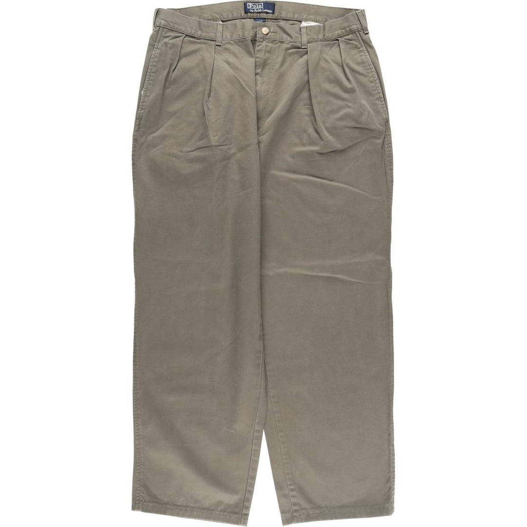 90'S Ralph Lauren POLO by Ralph Lauren Two-pleat Chino Pants Men's W35 Vintage / eaa504008