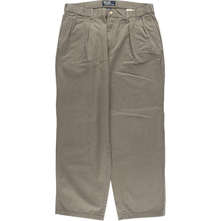 90'S Ralph Lauren POLO by Ralph Lauren Two-pleat Chino Pants Men's W35 Vintage / eaa504008