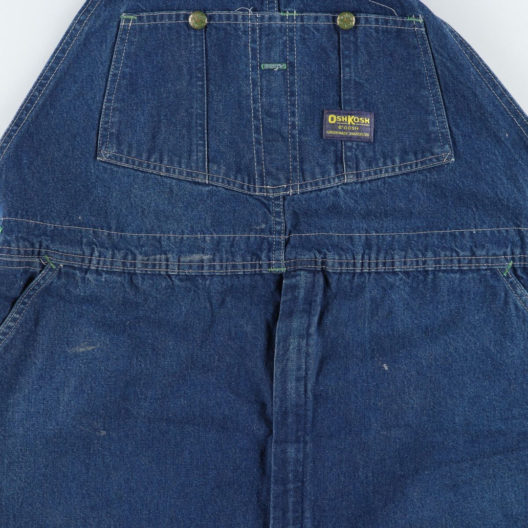 Big size 60s-70'S Osh Kosh denim overalls made in USA men's w43 equivalent vintage /eaa504065