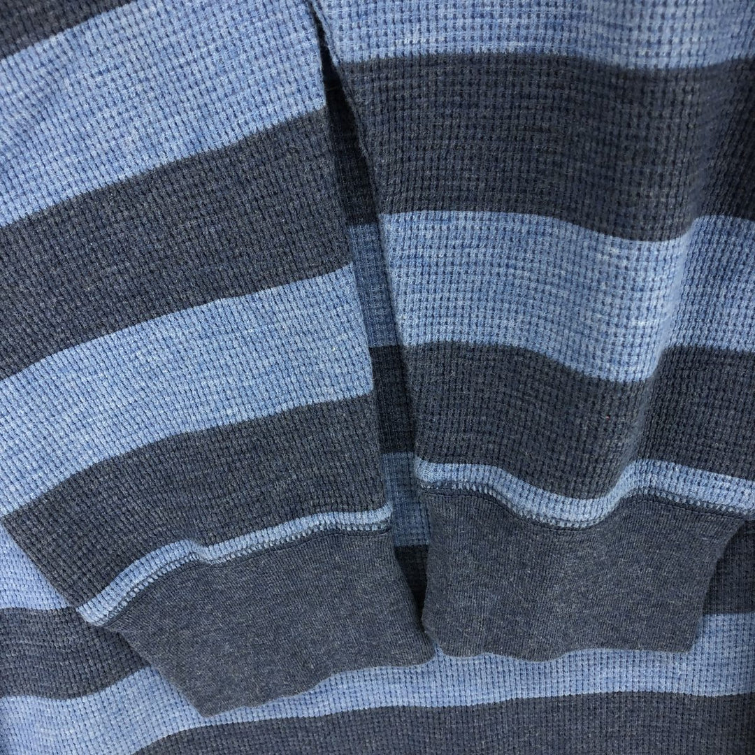 Ralph Lauren POLO RALPH LAUREN SLEEP WEAR Striped Pattern Thermal Long Sleeve T-Shirt Waffle Men's XL /eaa504082