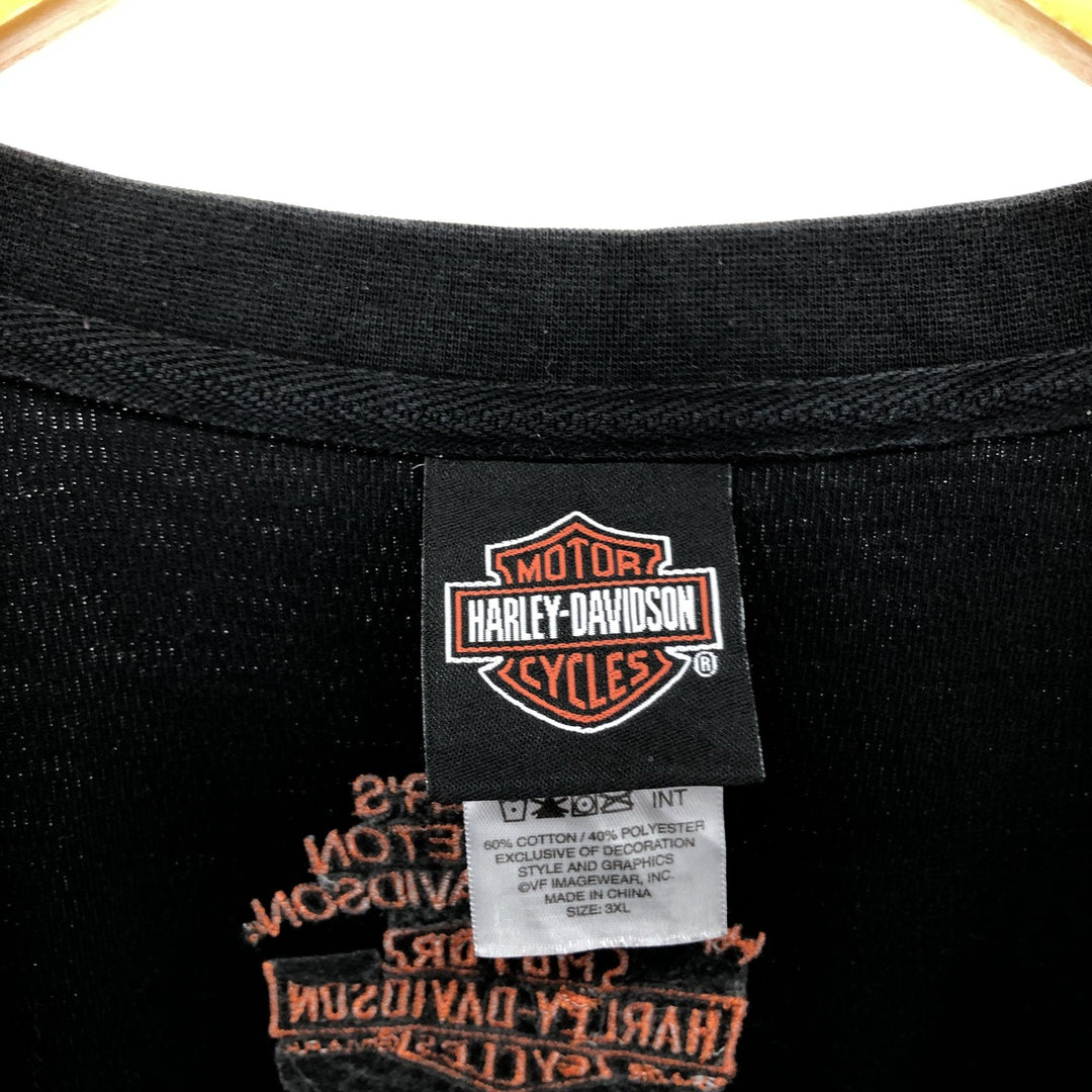 Big Size Harley-Davidson Thermal Long T-shirt Honeycomb Men's XXXL equivalent Big Size /eaa504085