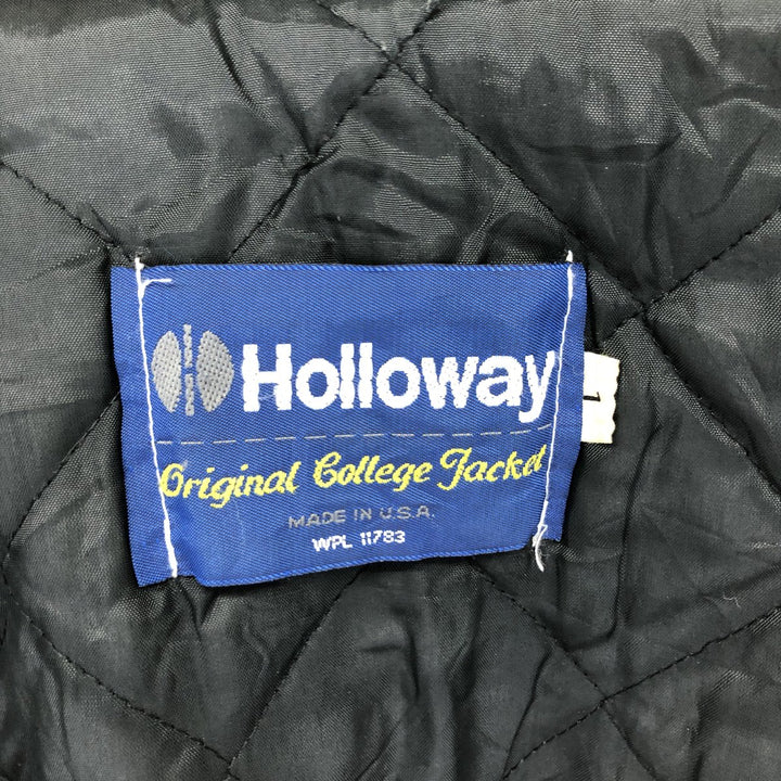 90'S HOLLOWAY Wool Stadium Jacket Award Jacket Varsity Jacket Made in USA Men's L Size Vintage /eaa504090