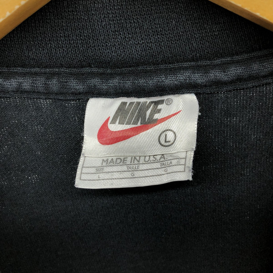 90'S Nike Mock Neck Long T-Shirt, Made in USA, Men's L Size, Vintage /eaa504115