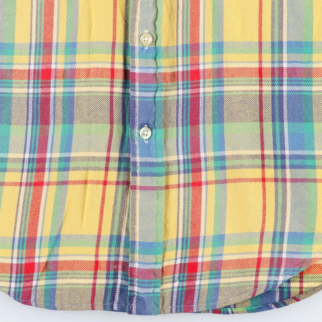 Ralph Lauren Classic Fit Madras Check Long Sleeve Button Down Check Shirt Women's S Size / eaa504153