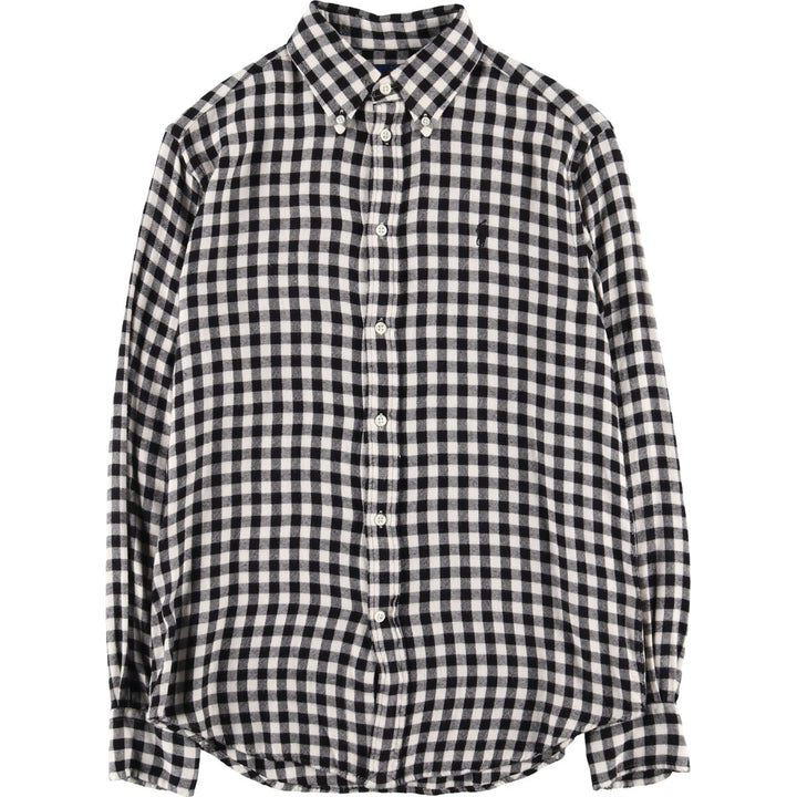 Ralph Lauren Gingham Check Long Sleeve Button Down Light Flannel Check Shirt Women's S Size / eaa504154