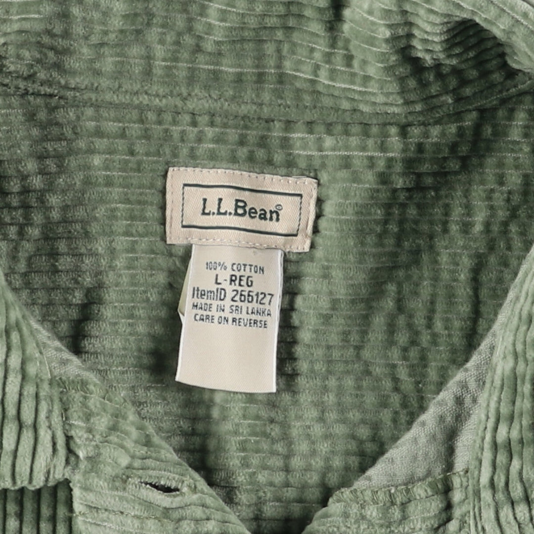 LLBean Long Sleeve Corduroy Shirt Women's Size L /eaa504157