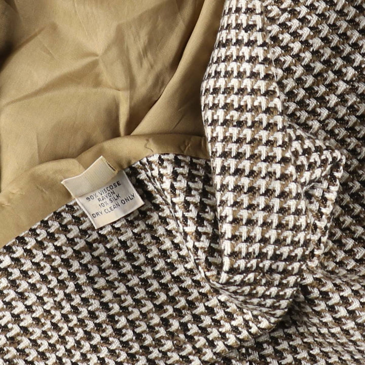 Liz Claiborne Houndstooth Pattern Tailored Jacket Made in USA Women's S /eaa504160