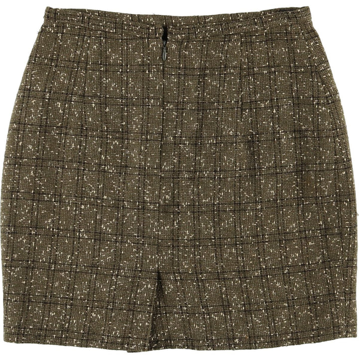 NORMA KAMALI Check Pattern Tight Mini Skirt Women's Size L /eaa504171