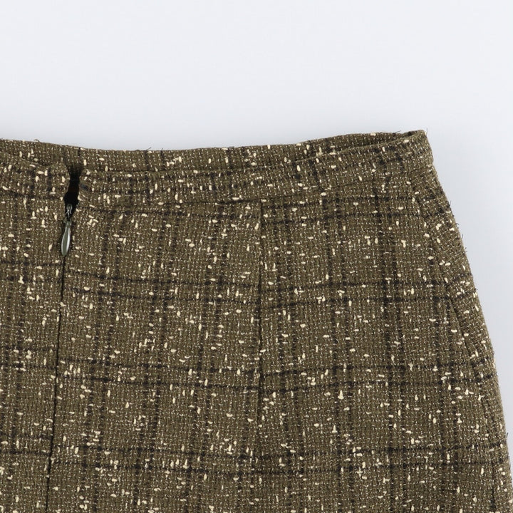 NORMA KAMALI Check Pattern Tight Mini Skirt Women's Size L /eaa504171