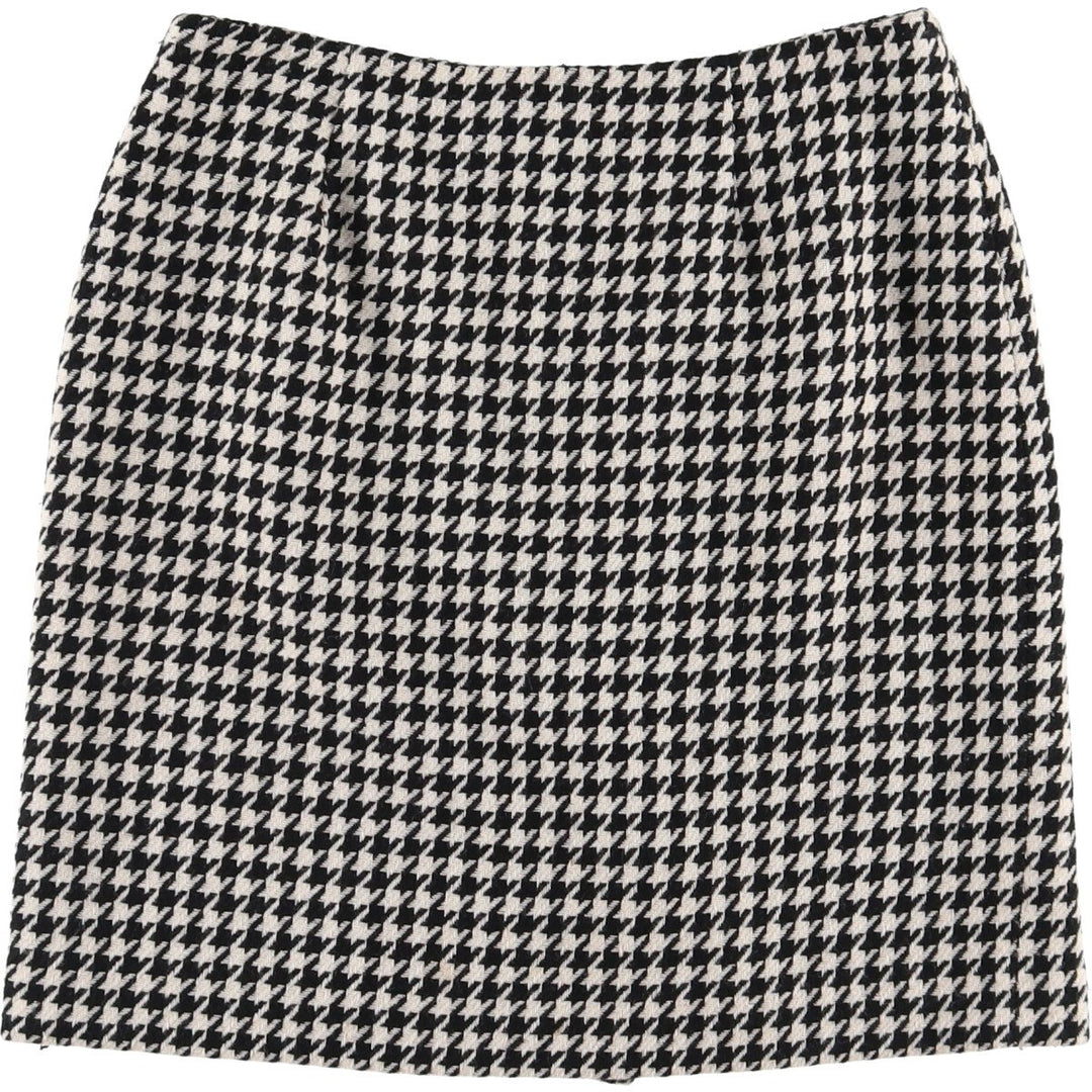 CASUAL CORNER ANNEX Houndstooth Pattern Tight Mini Skirt Women's Size L /eaa504173