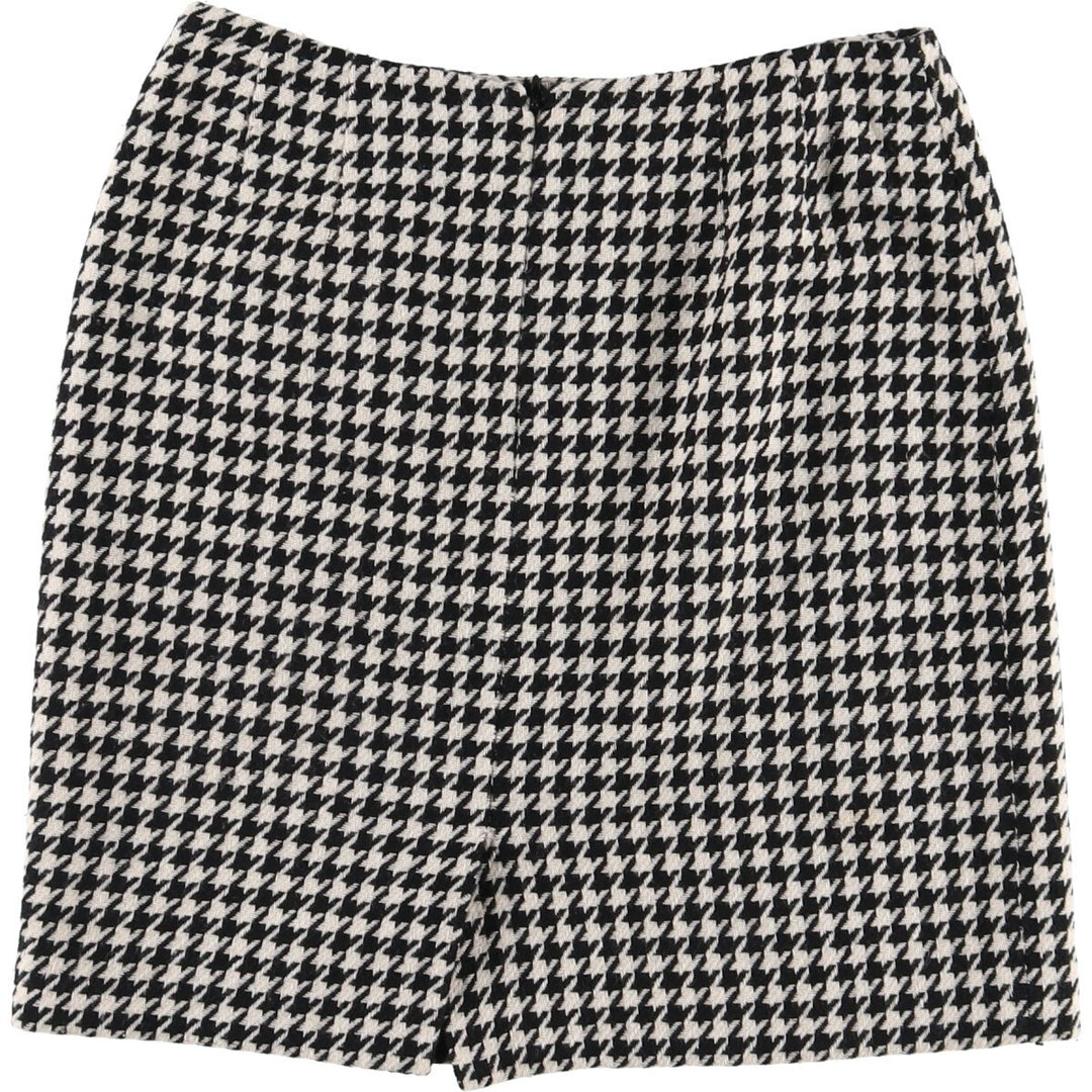 CASUAL CORNER ANNEX Houndstooth Pattern Tight Mini Skirt Women's Size L /eaa504173