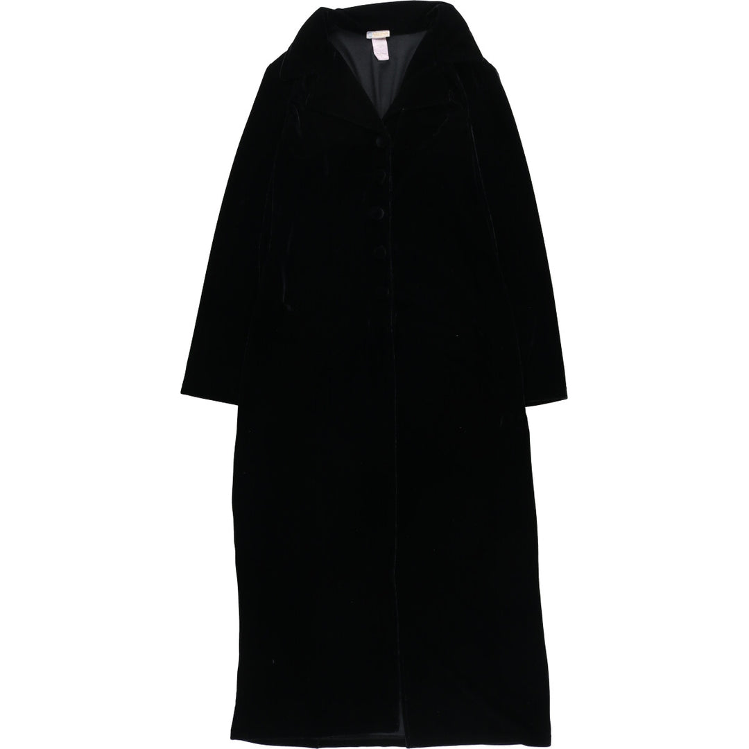 Rubber Ducky Front Opening Velvet Tight Dress Velvet Coat Made in USA Women's L Size /eaa504180