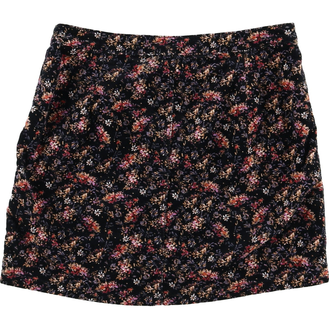 MOSSIMO Floral Corduroy Mini Skirt Women's XL Size /eaa504181