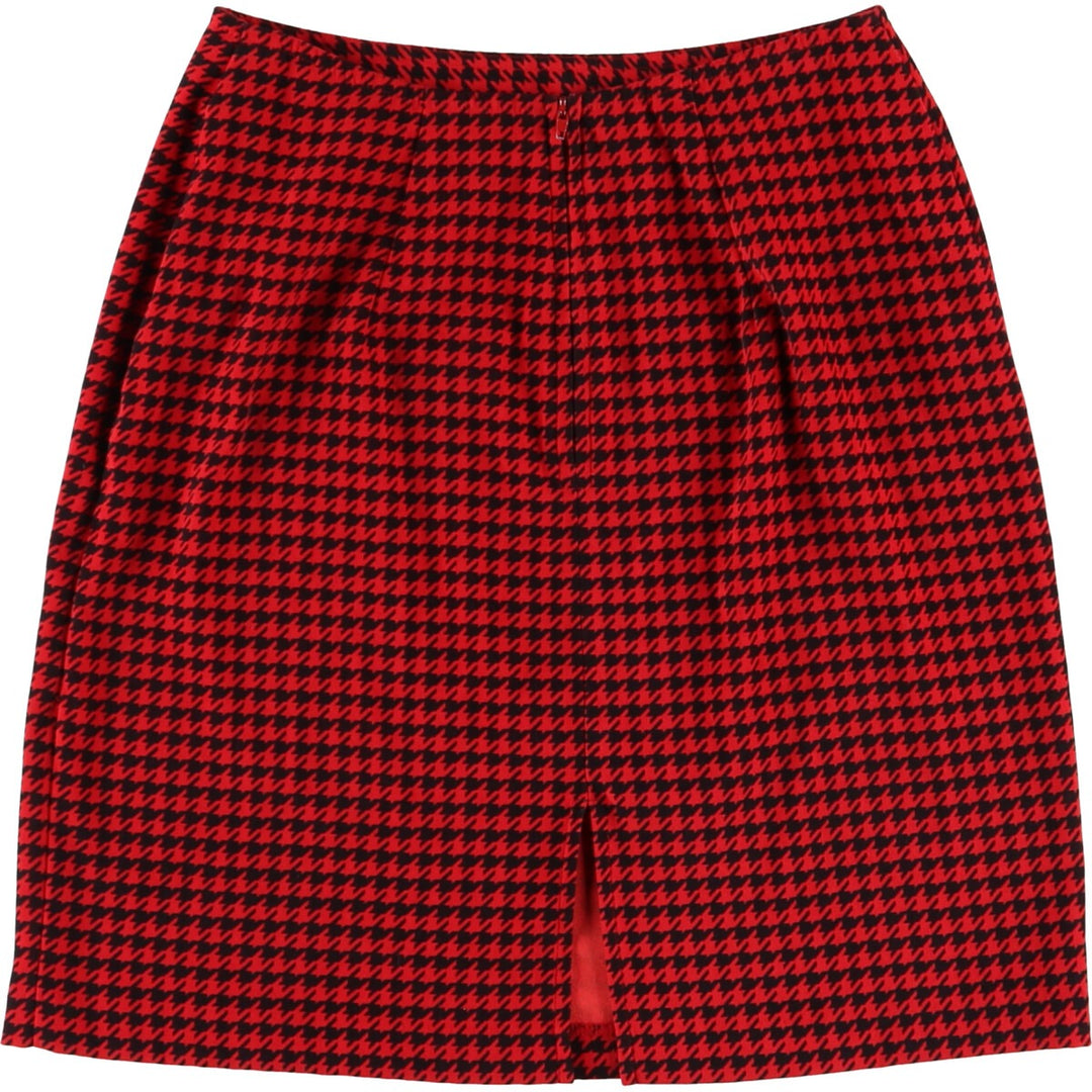 Houndstooth pattern tight mini skirt for women, size S /eaa504182