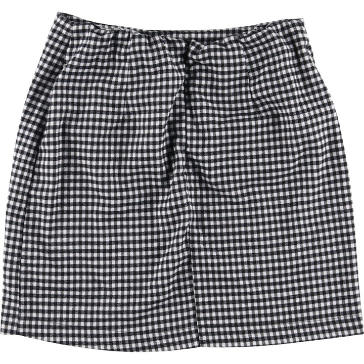 eye shadow gingham check tight mini skirt for women size M /eaa504186