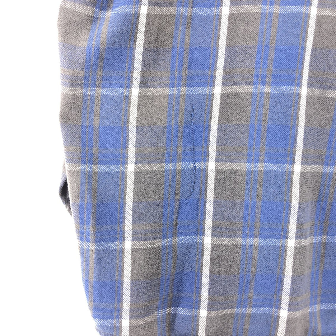 90'S Five Brother Long Sleeve Flannel Check Shirt Men's Size L Vintage /eaa504200