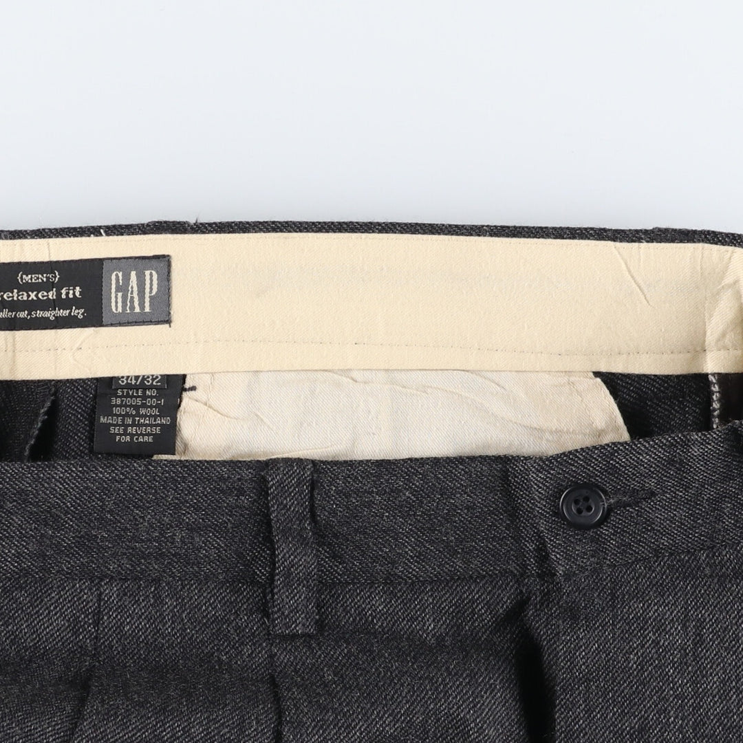 GAP relaxed fit two-pleat wool pants slacks for men, size W34 / eaa504296