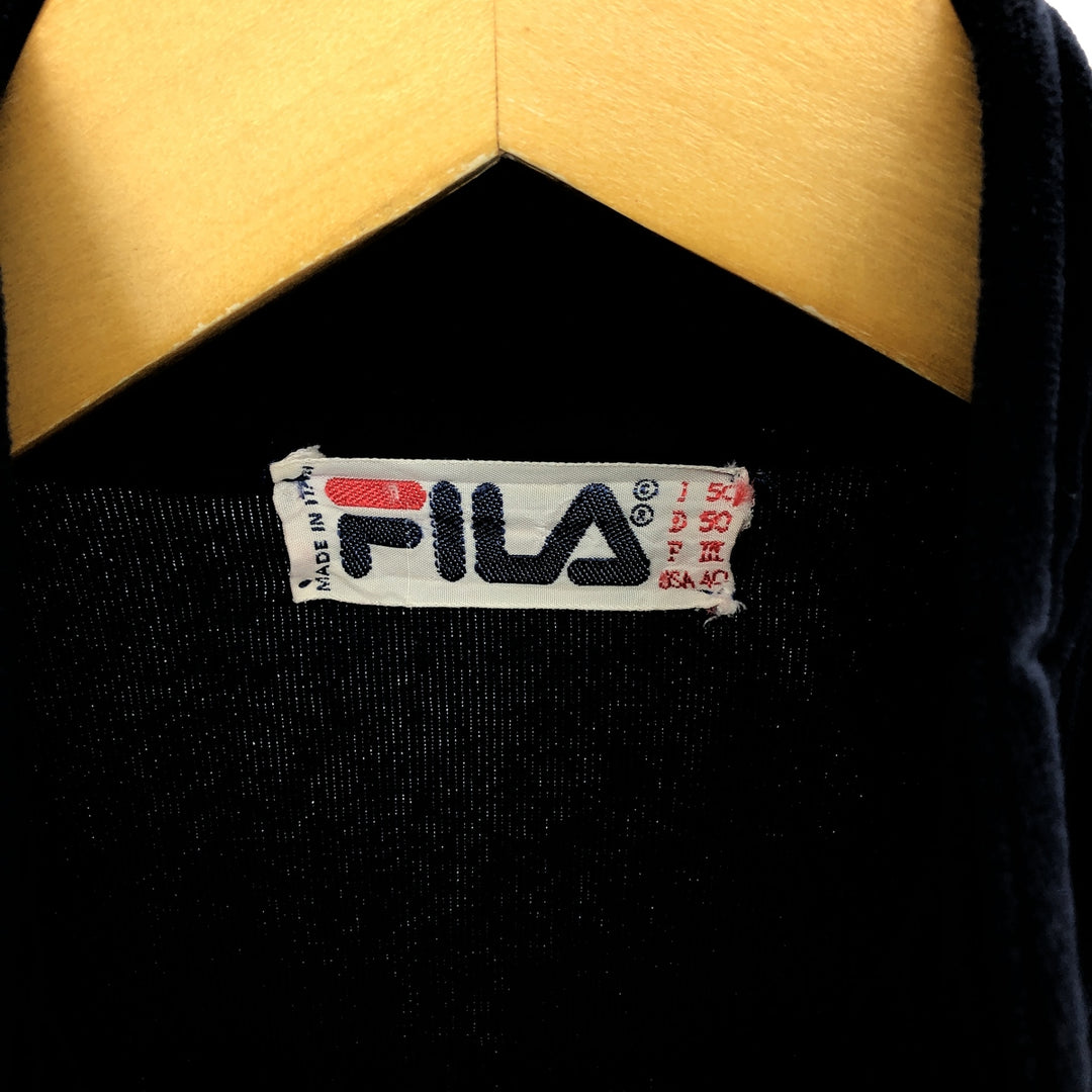 80'S FILA Velour Jersey Track Jacket Made in Italy Men's M Size Vintage /eaa504313