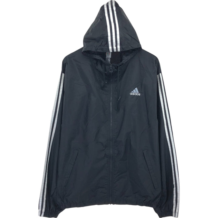 90s~00'S Adidas Hooded Windbreaker with Back Logo, Men's Size L / eaa504322