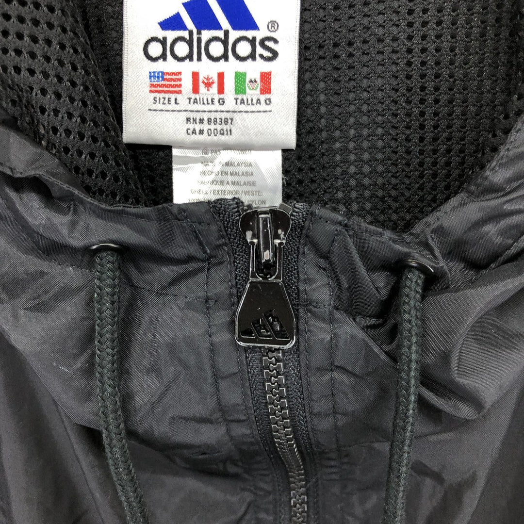 90s~00'S Adidas Hooded Windbreaker with Back Logo, Men's Size L / eaa504322