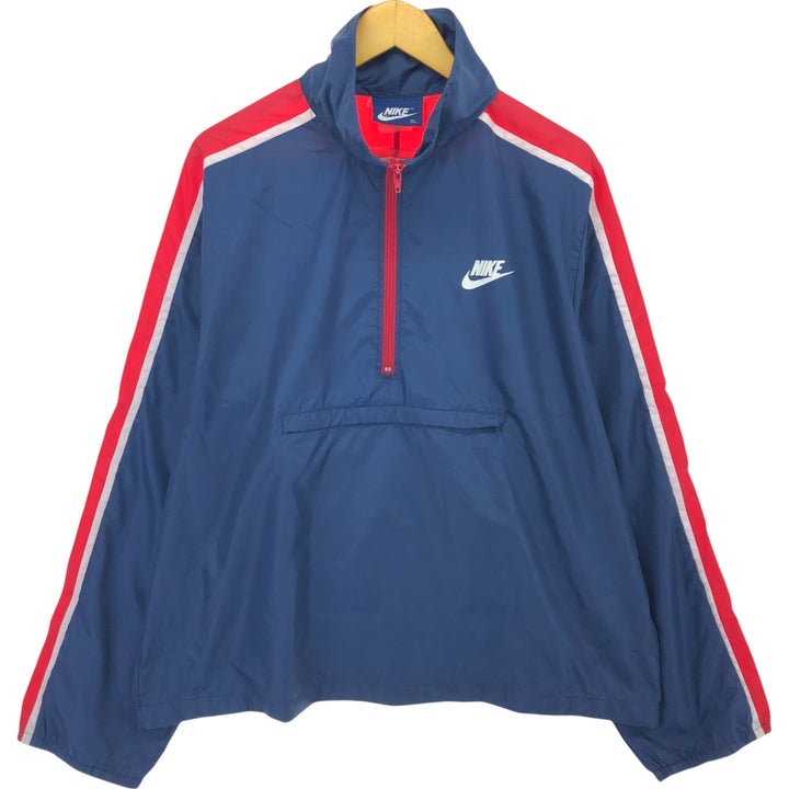 80's Nike Navy Tag Half Zip Anorak Jacket Men's XL /eaa504336