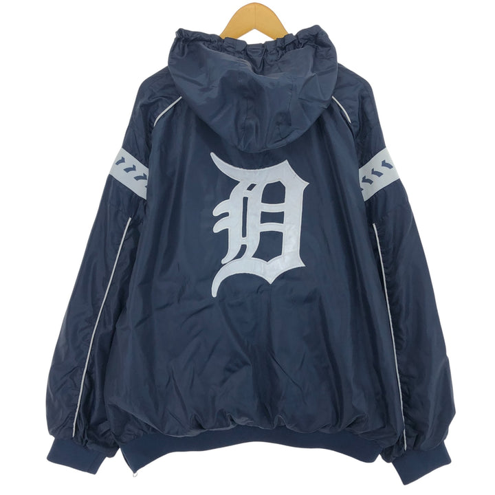 GENUINE MERCHANDISE MLB Detroit Tigers Hooded Half Zip Warm-Up Pullover Men's XXL /eaa504358