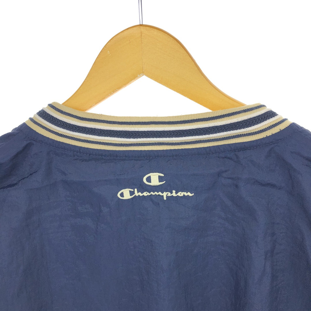 90'S Champion NOTRE DAME Notre Dame College V-neck nylon pullover, men's L size / eaa504361