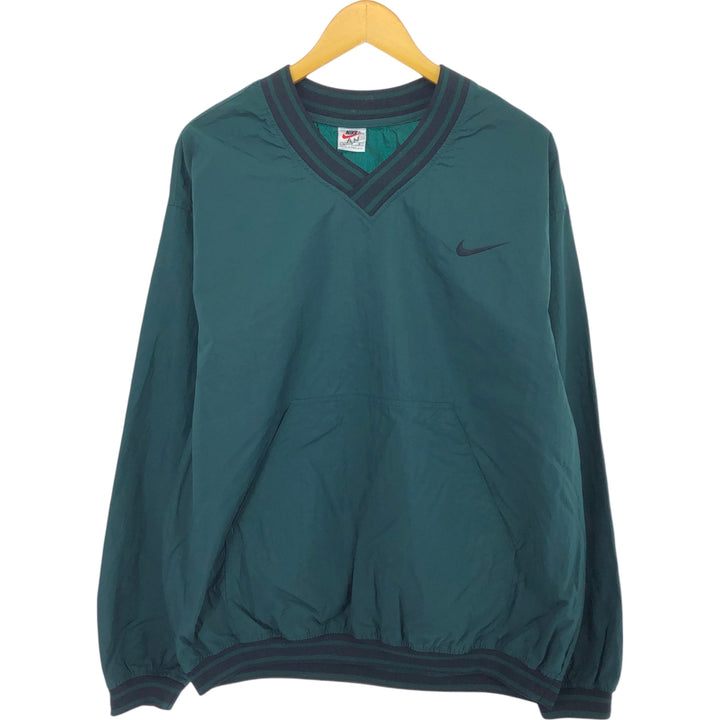 90'S Nike V-neck nylon pullover, men's size L, vintage / eaa504364