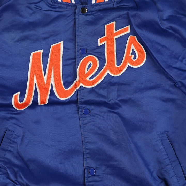 90'S Starter MLB New York Mets Nylon Stadium Jacket Award Jacket Varsity Jacket Men's XXL /eaa504391