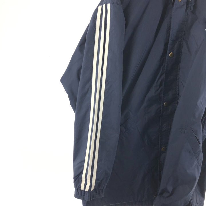 90'S Adidas hooded windbreaker, men's size L, vintage / eaa504398