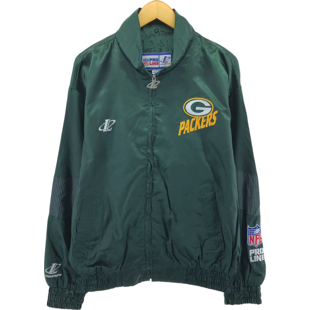 90'S LOGO ATHLETIC NFL GREEN BAY PACKERS Nylon Jacket Men's L Size Vintage /eaa504441