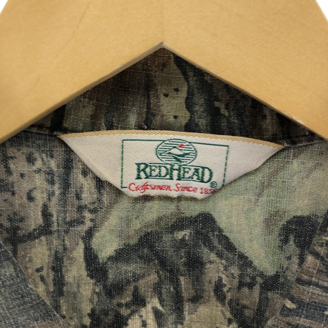 80's RED HEAD camouflage pattern real tree camo ripstop jacket men's XL equivalent vintage /eaa504467