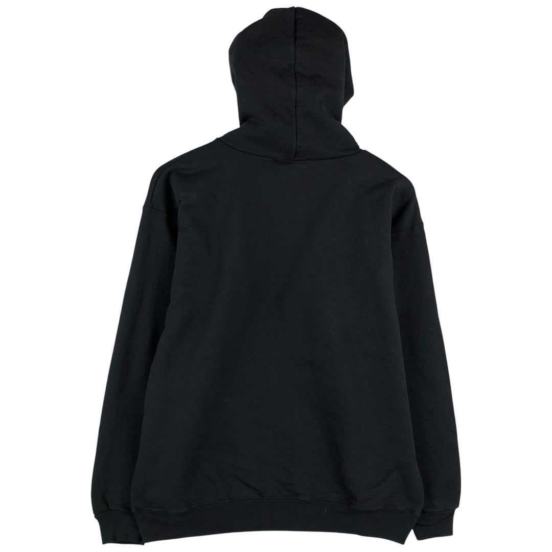 Thrasher Fire Pattern Pullover Hoodie, Men's Size M cotton black type Vintage Second Hand