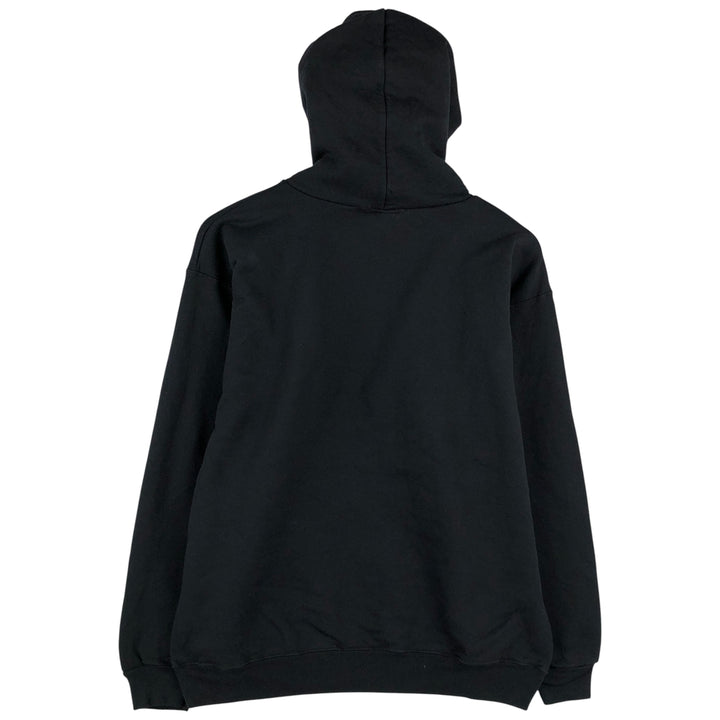Thrasher Fire Pattern Pullover Hoodie, Men's Size M cotton black type Vintage Second Hand