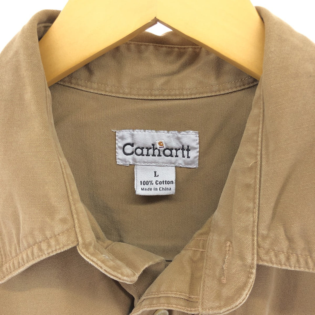 Carhartt Long Sleeve Duck Work Shirt Men's Size L / eaa504524