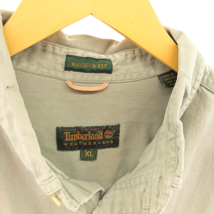 90'S Timberland RUGGED FIT long sleeve button down shirt, men's XL equivalent, vintage /eaa504546