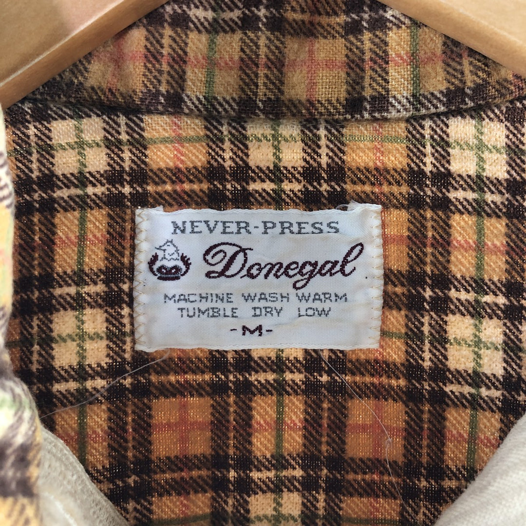 60s-70'S DONEGAL Long Sleeve Corduroy Shirt Men's Medium Size Vintage /eaa504566