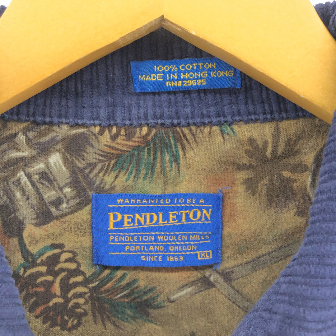 Pendleton PENDLETON Wide Ribbed Long Sleeve Corduroy Shirt Men's XL Size / eaa504567