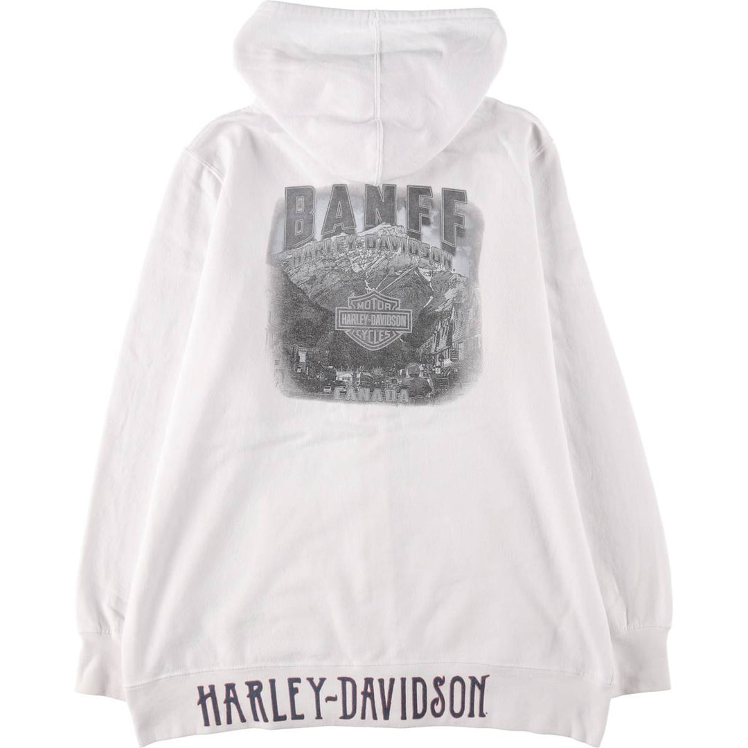 Harley-Davidson Back Print Sweat Full Zip Hoodie Men's L size / eaa504589